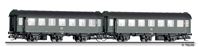 010-01061 - TT - 2-tlg. Reisezugwagen-Paar 2. Klasse, DB, Ep. IV